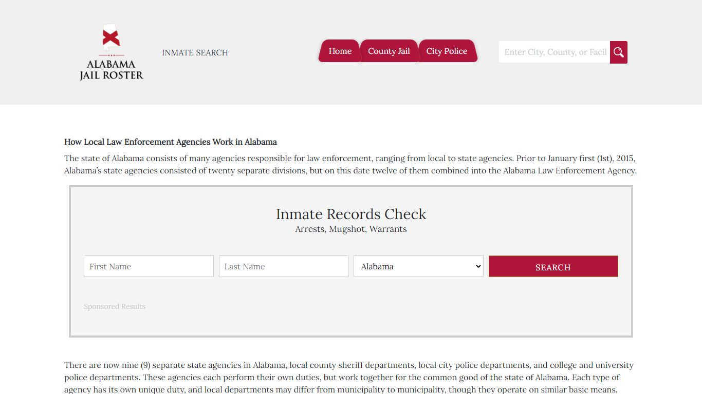 Calhoun County | Alabama Jail Inmate Search